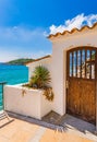 Beach house with beautiful sea view Royalty Free Stock Photo