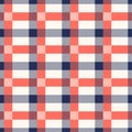 Living Coral and Blue Depths lumberjack plaid seamless pattern background