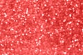 Living Coral color glitter bokeh festive & sparkles background Royalty Free Stock Photo