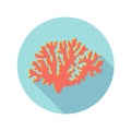 Living coral icon, vector. Coral symbol.