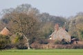 Living in the country. Pebbledashed house in rural Norfolk UK