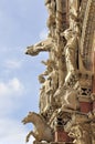 The living facade of Siena Cathedral