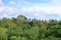 living houses in green surrounding at Campuhan Ridge Walk near Ubud, Bali, Indonesia