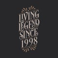 Living Legend since 1998, 1998 birthday of legend
