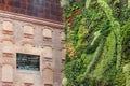 Living Plant Wall outside the Caixa Forum Royalty Free Stock Photo