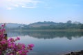 A living quarter near Prince of Songkla University reservoir during sunrise Royalty Free Stock Photo