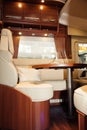 Living Quarters in Luxury Motorhome Royalty Free Stock Photo