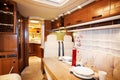 Living Quarters in Luxury Motorhome Royalty Free Stock Photo