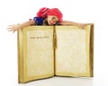 Living Rag Doll on a Book