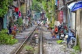 Living at the railway in Hanoi, Vietnam