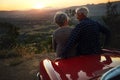 Living the retirement dream. a senior couple enjoying a road trip. Royalty Free Stock Photo