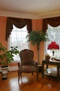 Living Room with Bay Window Royalty Free Stock Photo