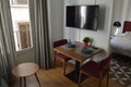 Living Room and Bedroom inside an Apartment in the City Center of Granada, Spain