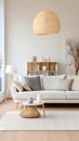 a living room filled with furniture and a white rug Contemporary interior Lounge with White color Royalty Free Stock Photo