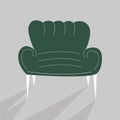 Living room furniture design concept with modern home interior elements isolated vector illustration. Royalty Free Stock Photo