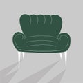 Living room furniture design concept with modern home interior elements isolated vector illustration. Pattern is good for craft pa Royalty Free Stock Photo