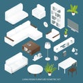 Living Room Furniture Isometric Set