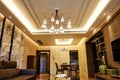 Living room home led ceiling lighting Royalty Free Stock Photo
