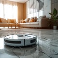 Living room innovation Self propelled robot vacuum cleaner smartly cleans independently