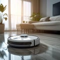 Living room innovation Self propelled robot vacuum cleaner smartly cleans independently