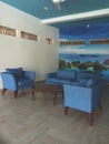 Living room interior design blue series