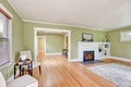 Living room interior design of craftsman house