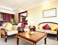 Living room of luxury suite in hotel