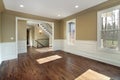 Living room in new construction home