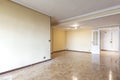 Living room with nooks and crannies and French oak parquet floors Royalty Free Stock Photo