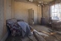 Living room of an old house of ghost town Bodie, a former gold digger town in California, USA