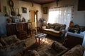 living room of an old rural house Royalty Free Stock Photo