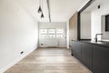 Living room of a recently renovated empty house