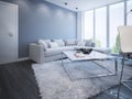 Living room scandinavian design Royalty Free Stock Photo
