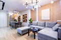 Small apartment design living room Royalty Free Stock Photo