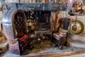 Living room, Snowshill Manor, Gloucestershire, England. Royalty Free Stock Photo