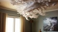 Living Room Tornado: Ceiling Fan Unleashes a Whirlwind of Chaos