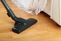 Living room with a vacuum cleaner Royalty Free Stock Photo