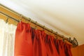 Living room window treatment Royalty Free Stock Photo