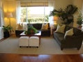 Living Room with Wood Floors Royalty Free Stock Photo