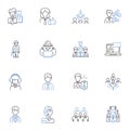 Living searching line icons collection. Home, Abode, Lifestyle, Residence, Habitat, Exploration, Quest vector and linear