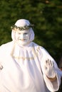 Living statue near Basilica of the Sacred Heart of Paris