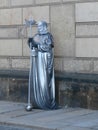 Living statue on street of Dresden, Germany