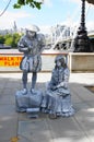 Living statues at Westminster Royalty Free Stock Photo