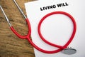 Living Will Royalty Free Stock Photo