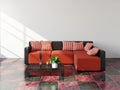 Livingroom with sofa Royalty Free Stock Photo