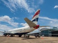 LIVINGSTON, ZAMBIA - NOVEMBER 24, 2018. Boeing 737-436 British Airways Comair on Harry Mwanga Nkumbula International Airport in Royalty Free Stock Photo