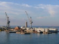 Livorno (Leghorn) harbour Royalty Free Stock Photo