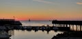 LIVORNO sunset Toscany Royalty Free Stock Photo