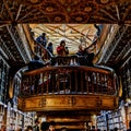 Livreria lello oporto one of the oldest library in Europe. The beauty of architecture.