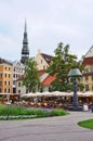 Livu Laukums square, Old Riga Royalty Free Stock Photo